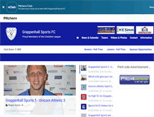 Tablet Screenshot of grappenhallsportsfc.com